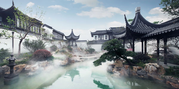 Phong Cách Trung Quốc đẹp Mực Phong Cảnh Hoạt Hình ảo ảnh Nền Hiệu ứng đặc  Biệt  Video MP4 Tải xuống miễn phí  Pikbest